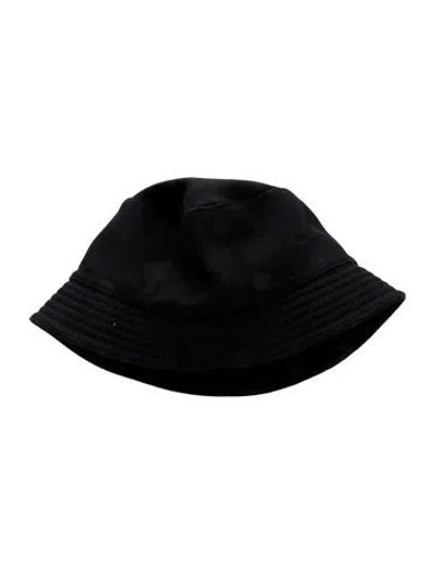 Pre-owned Hermes Cashmere Calvi Bucket Hat In Black