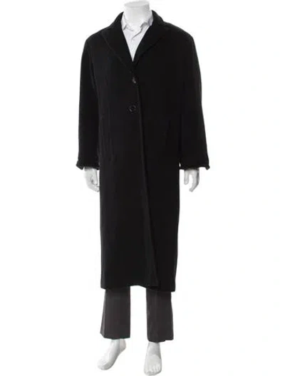 Pre-owned Hermes Cashmere Coat In Black