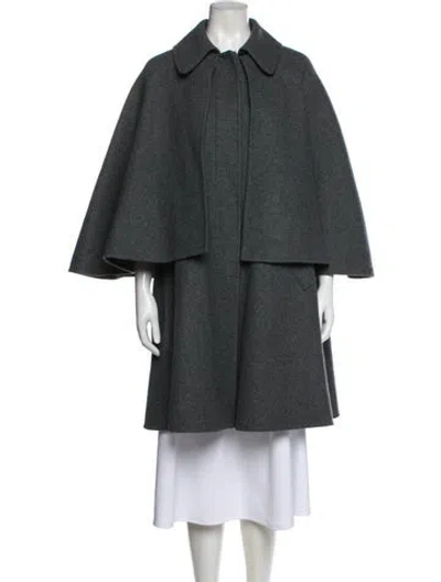 Pre-owned Hermes Cashmere Coat In Gray