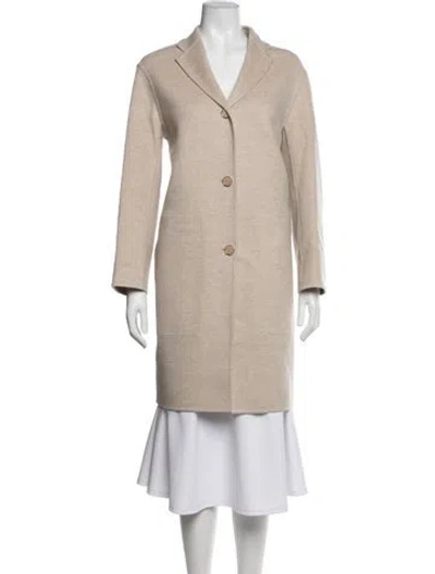 Pre-owned Hermes Cashmere Coat In Grey
