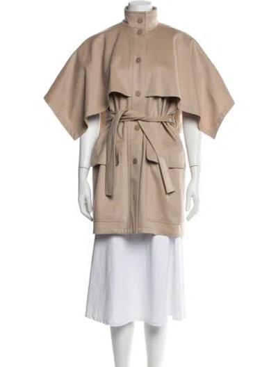 Pre-owned Hermes Cashmere Coat In Neutrals