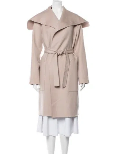 Pre-owned Hermes Cashmere Coat In Neutrals