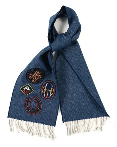 Pre-owned Hermes Hermès Cashmere College Fringe Scarf (authentic Pre-loved)