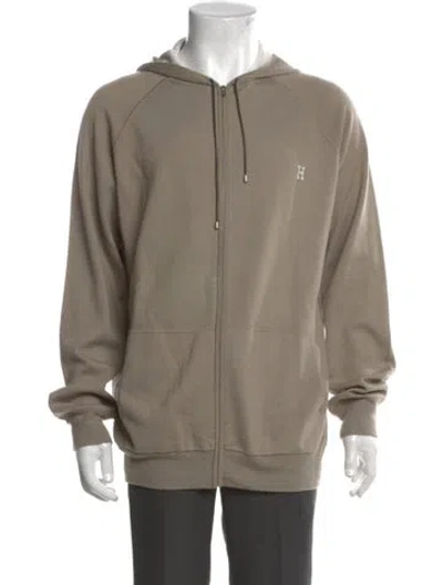 Pre-owned Hermes Cashmere Crew Neck Hoodie In Neutral
