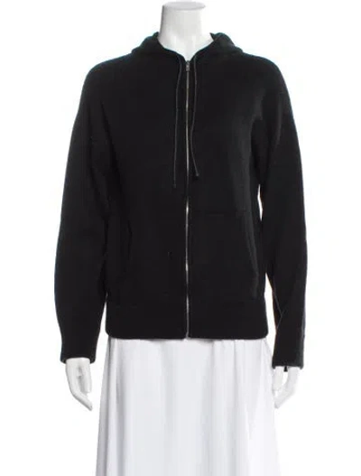 Pre-owned Hermes Cashmere Crew Neck Sweater In Black