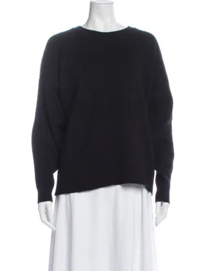 Pre-owned Hermes Cashmere Crew Neck Sweater In Black