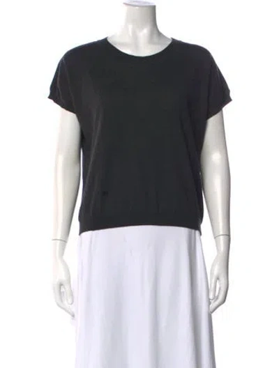 Pre-owned Hermes Cashmere Crew Neck Sweater In Black