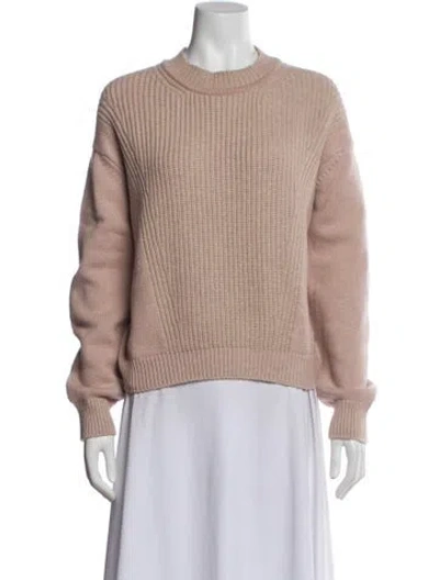 Pre-owned Hermes Cashmere Crew Neck Sweater In Neutral