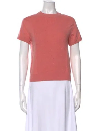 Pre-owned Hermes Cashmere Crew Neck Sweater In Pink