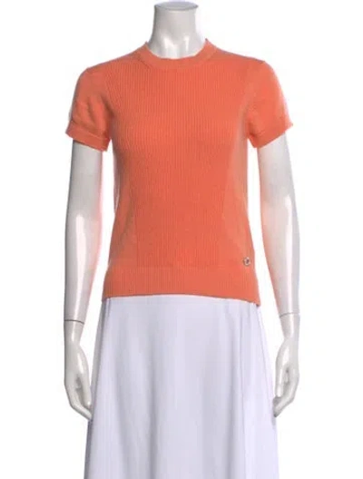 Pre-owned Hermes Cashmere Crew Neck Sweater In Pink