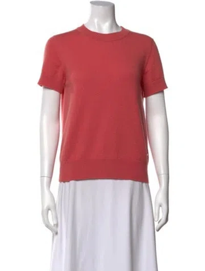 Pre-owned Hermes Cashmere Crew Neck Sweater In Pink