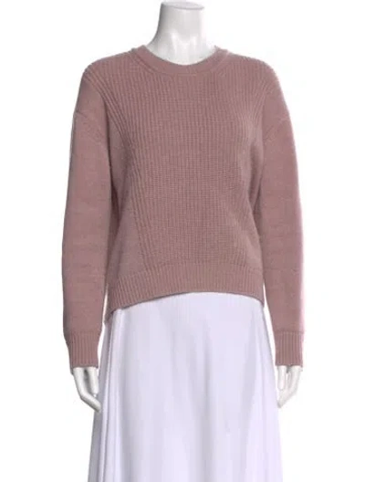 Pre-owned Hermes Cashmere Crew Neck Sweater In Pink