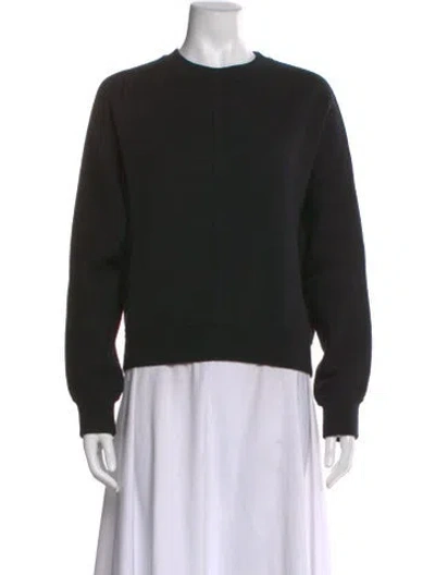 Pre-owned Hermes Cashmere Crew Neck Sweater W/ Tags In Black