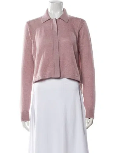 Pre-owned Hermes Cashmere Crew Neck Sweater W/ Tags In Pink