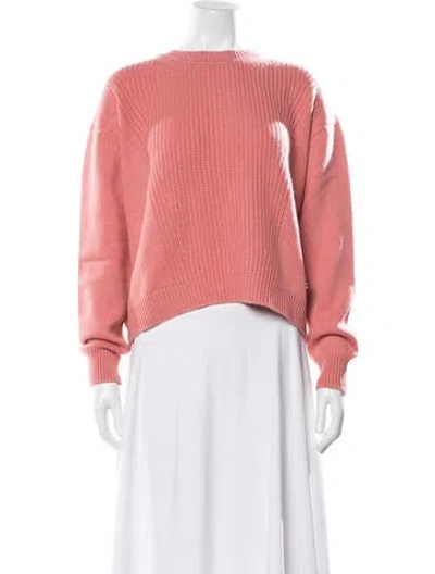 Pre-owned Hermes Cashmere Crew Neck Sweater W/ Tags In Pink