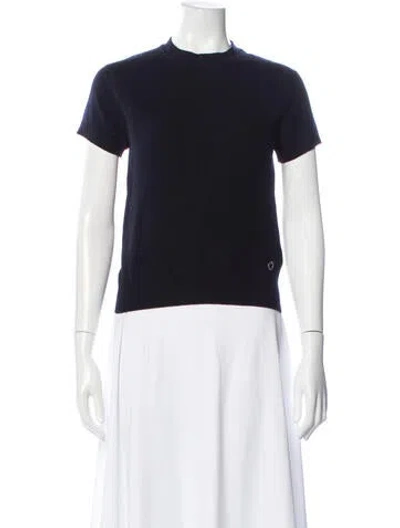 Pre-owned Hermes Cashmere Crew Neck Sweater In White