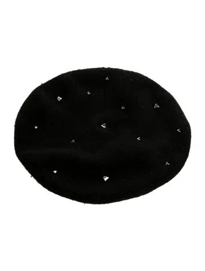 Pre-owned Hermes Cashmere Darling Beret In Black