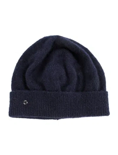 Pre-owned Hermes Cashmere Diva Beanie & Balaclava Set In Blue