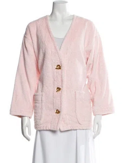 Pre-owned Hermes Cashmere Evening Jacket In Pink