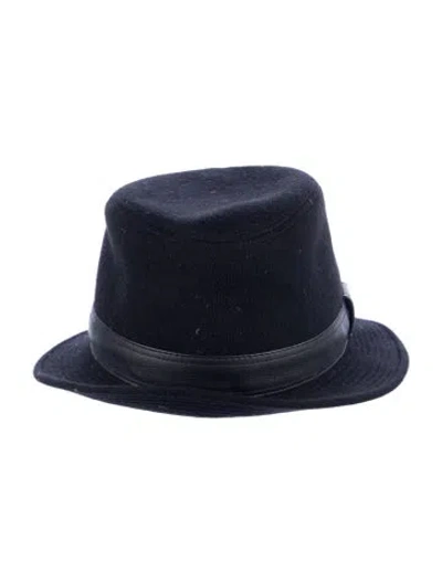 Pre-owned Hermes Cashmere Fedora In Black