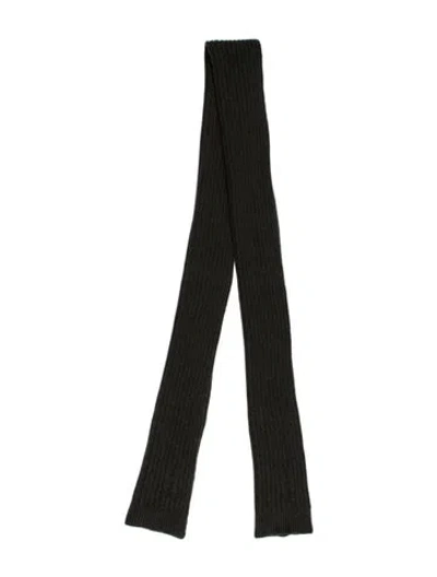 Pre-owned Hermes Cashmere H Logo Scarf In Green