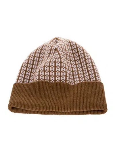 Pre-owned Hermes Cashmere Hope Beanie In Brown