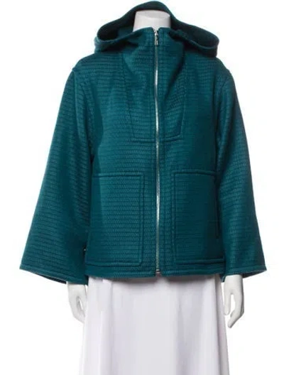 Pre-owned Hermes Cashmere Jacket In Blue