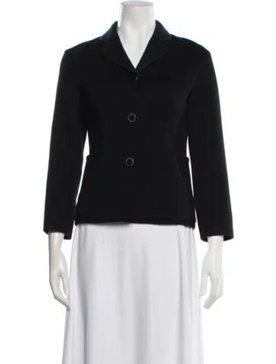 Pre-owned Hermes Cashmere Jacket In Blue
