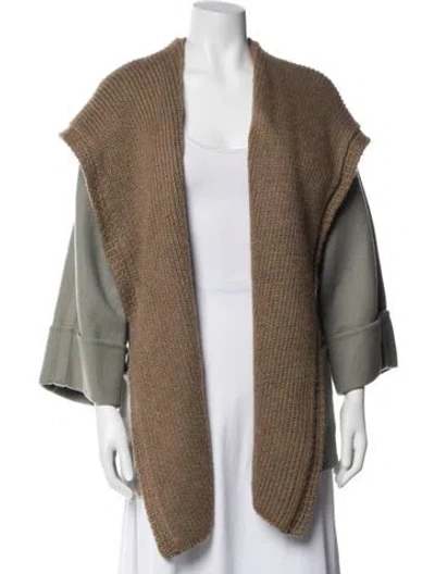 Pre-owned Hermes Cashmere Jacket In Brown