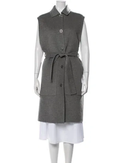 Pre-owned Hermes Cashmere Jacket In Gray