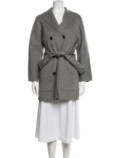Pre-owned Hermes Cashmere Jacket In Grey