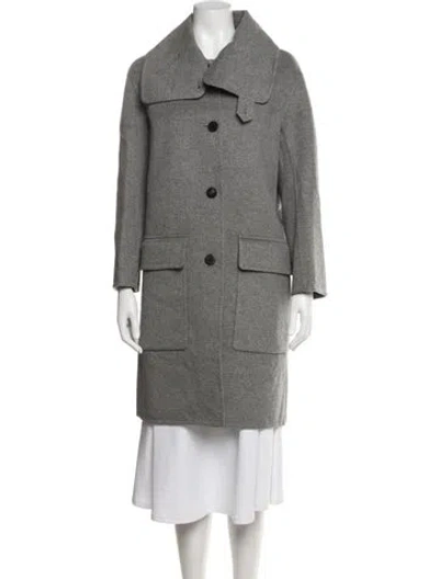 Pre-owned Hermes Cashmere Jacket In Grey