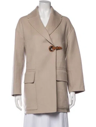 Pre-owned Hermes Cashmere Jacket In Neutrals