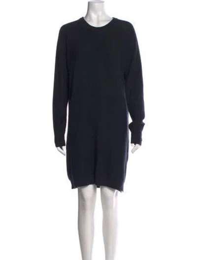 Pre-owned Hermes Cashmere Knee-length Dress In Black