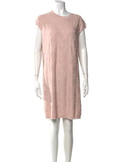 Pre-owned Hermes Cashmere Knee-length Dress In Pink