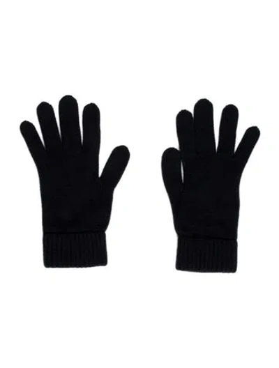 Pre-owned Hermes Cashmere Knit Gloves In Blue