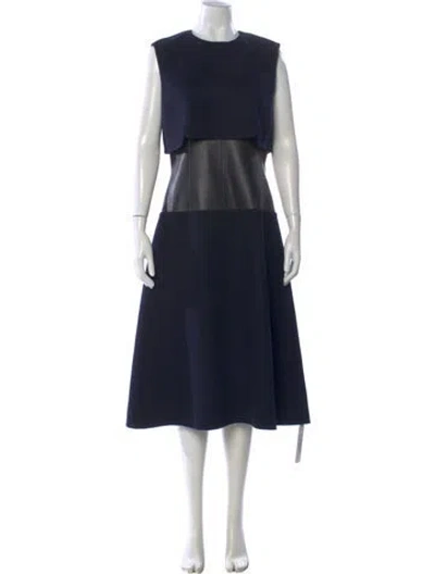Pre-owned Hermes Cashmere Midi Length Dress In Multi