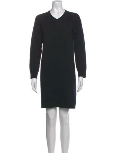 Pre-owned Hermes Cashmere Mini Dress In Black