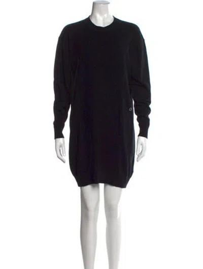 Pre-owned Hermes Cashmere Mini Dress In Black