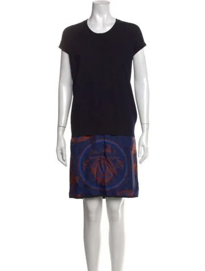 Pre-owned Hermes Cashmere Mini Dress In Black