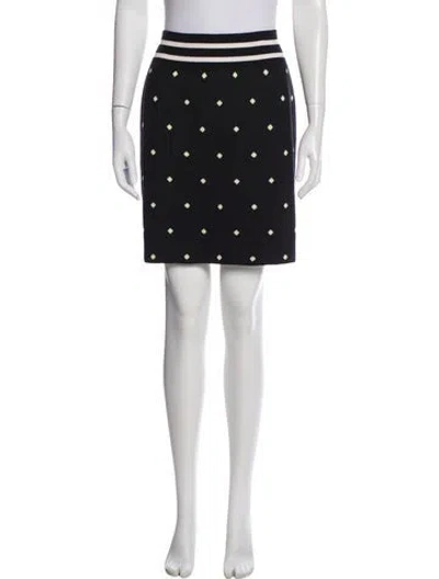 Pre-owned Hermes Cashmere Mini Skirt W/ Tags In Black