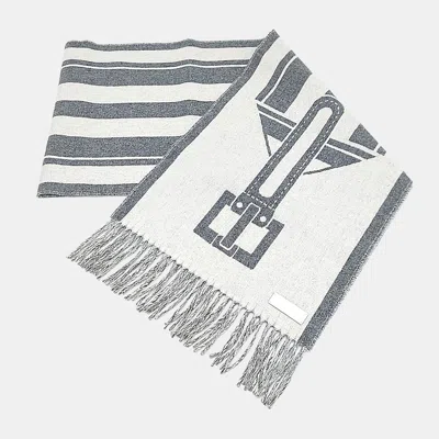 Pre-owned Hermes Cashmere Muffler In Multi