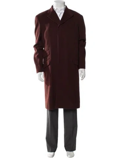 Pre-owned Hermes Cashmere Overcoat In Brown