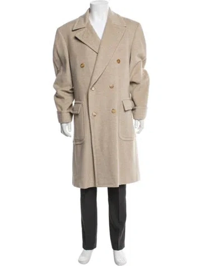 Pre-owned Hermes Cashmere Overcoat In Neutral