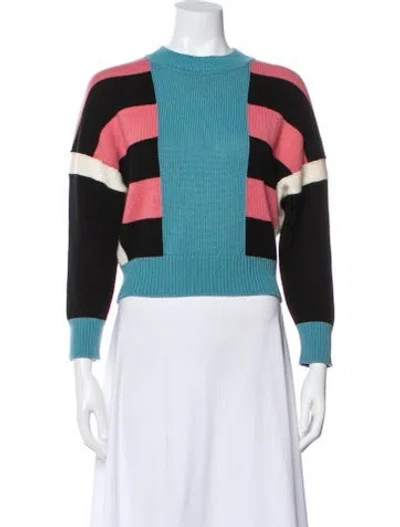 Pre-owned Hermes Cashmere Printed Sweater In Multi