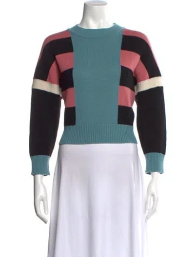 Pre-owned Hermes Cashmere Printed Sweater In Pink