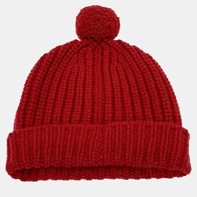 Pre-owned Hermes Cashmere Red Hat