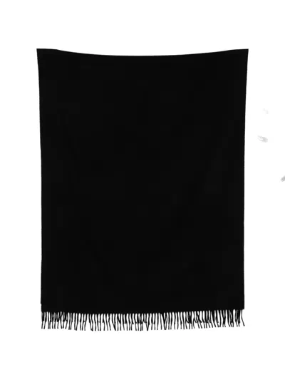 Pre-owned Hermes Cashmere Scarf In Black