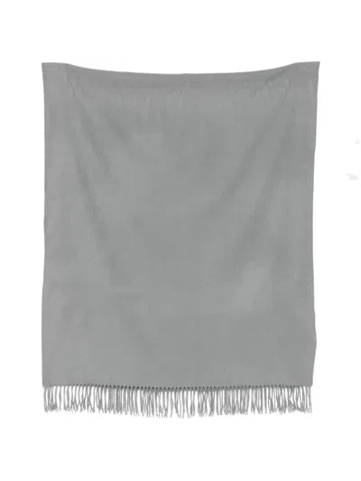 Pre-owned Hermes Cashmere Scarf In Gray