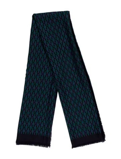 Pre-owned Hermes Cashmere Shawl In Blue